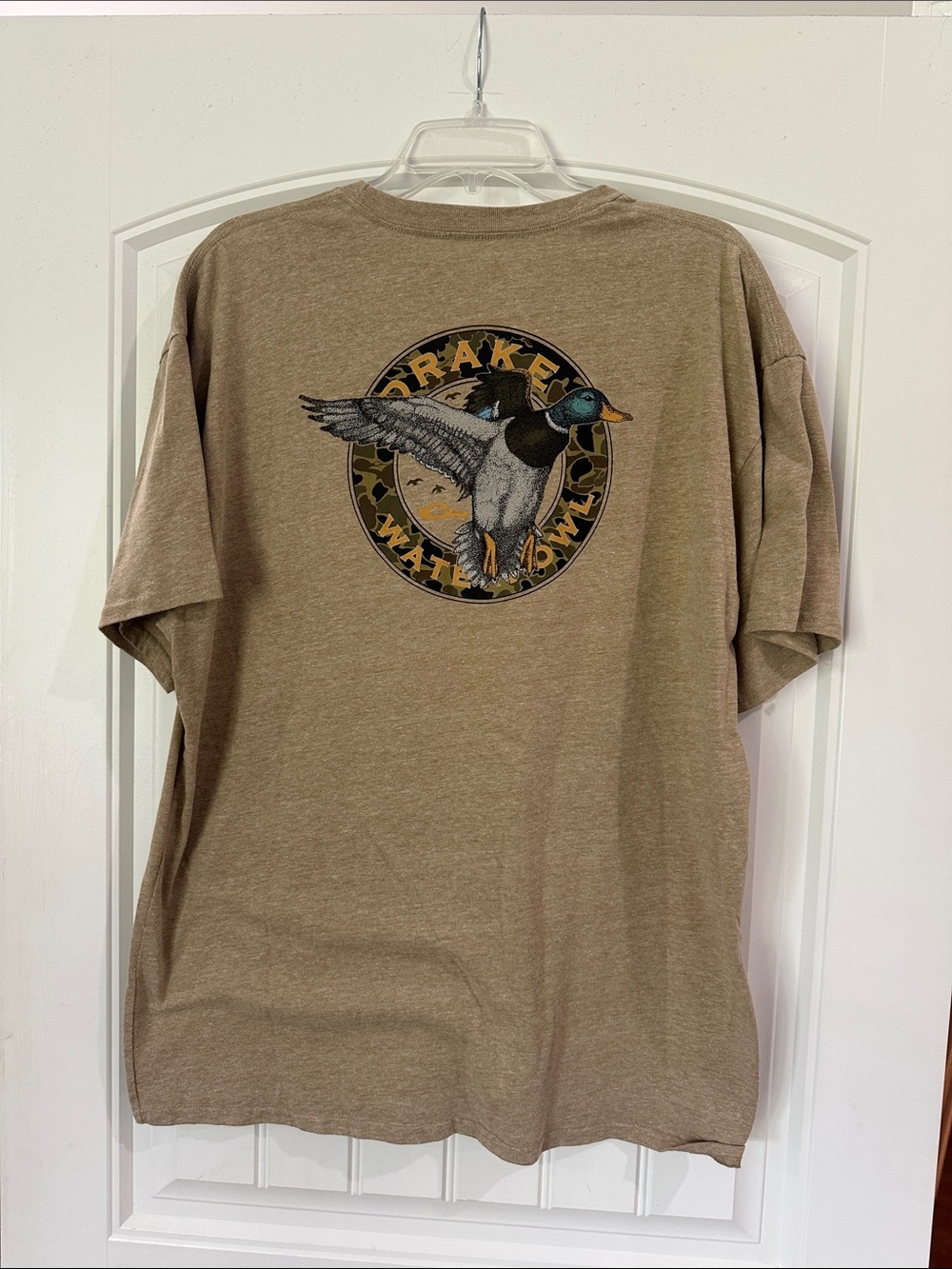 Drake Waterfowl Tan Graphic Short-Sleeve Tee